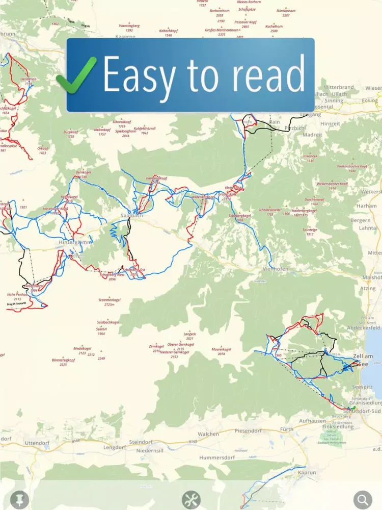 Capturas de pantalla de Saalbach-Hinterglemm Ski Map iPad 