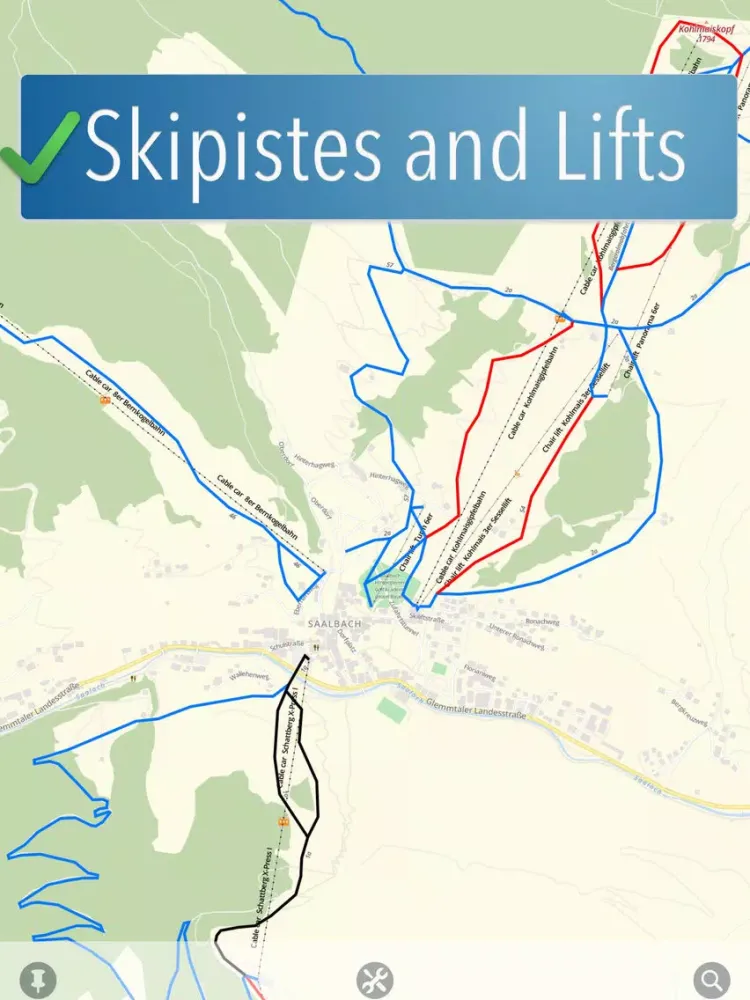 Capturas de pantalla de Saalbach-Hinterglemm Ski Map iPad 