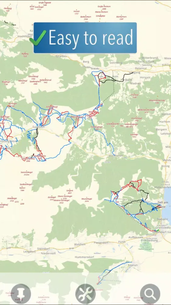Capturas de pantalla de Saalbach-Hinterglemm Ski Map
