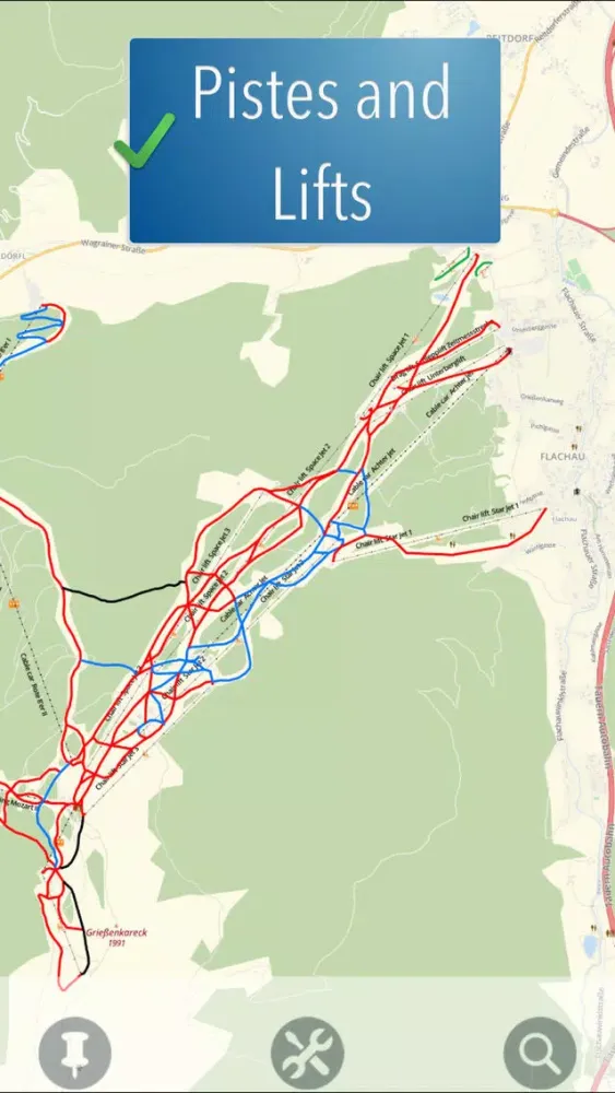 Zrzuty ekranu Ski Amadé Map