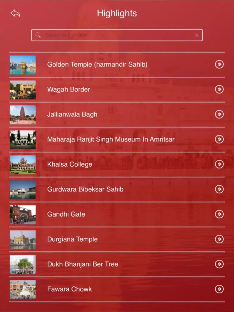 Captures d'écran de Amritsar Tourism Guide iPad 
