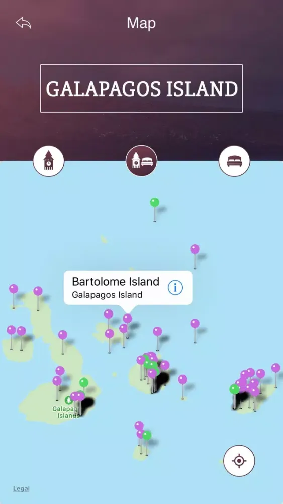 Captures d'écran de Galapagos Island Travel Guide