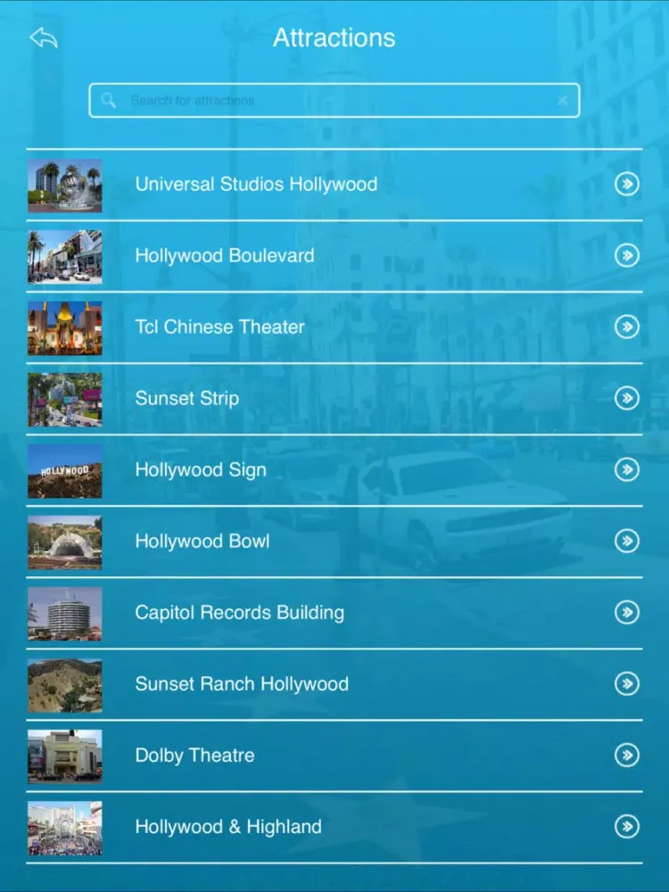 Screenshot di Hollywood Walk of Fame iPad 