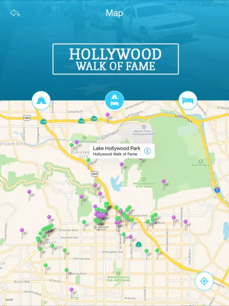 Screenshot di Hollywood Walk of Fame iPad 