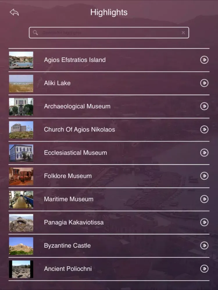 Capturas de pantalla de Lemnos Island Travel Guide iPad 