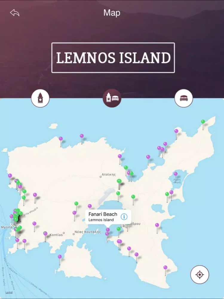 Capturas de pantalla de Lemnos Island Travel Guide iPad 