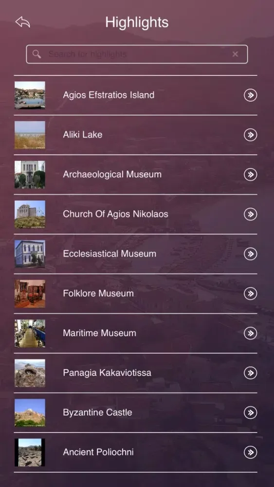 Capturas de pantalla de Lemnos Island Travel Guide