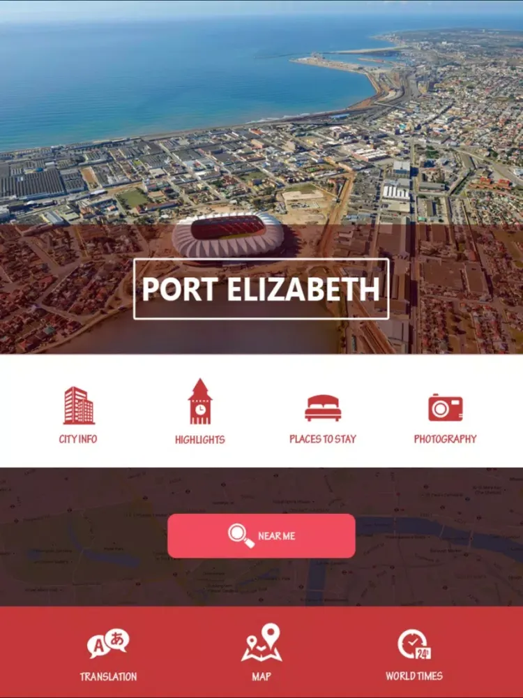 Ảnh chụp màn hình của Port Elizabeth Tourist Guide iPad 