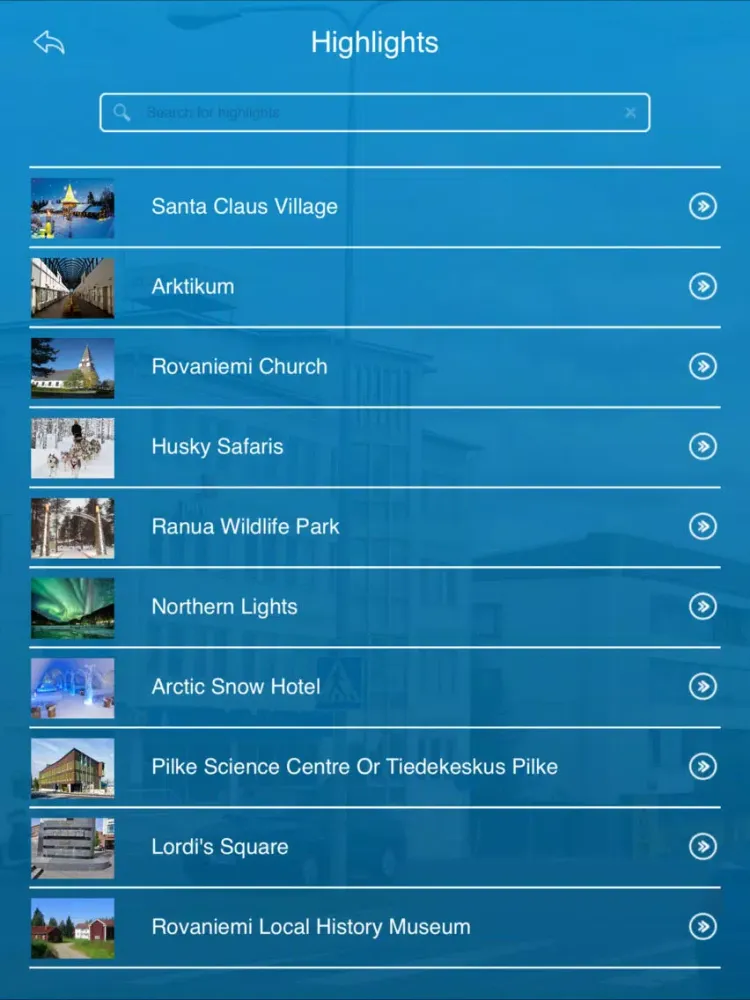 تصاویر Rovaniemi Tourism Guide iPad 