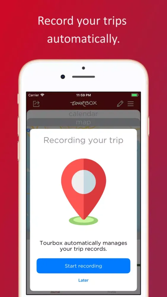 Screenshot di Tourbox - Auto Travel Memories