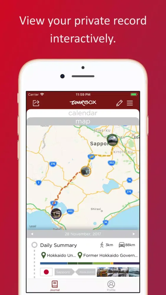 Screenshot di Tourbox - Auto Travel Memories