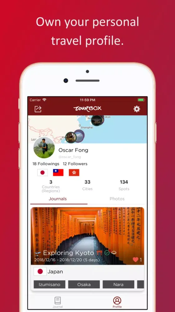 Screenshot di Tourbox - Auto Travel Memories