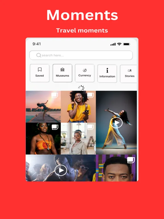 Capturas de tela do TravelTube iPad 