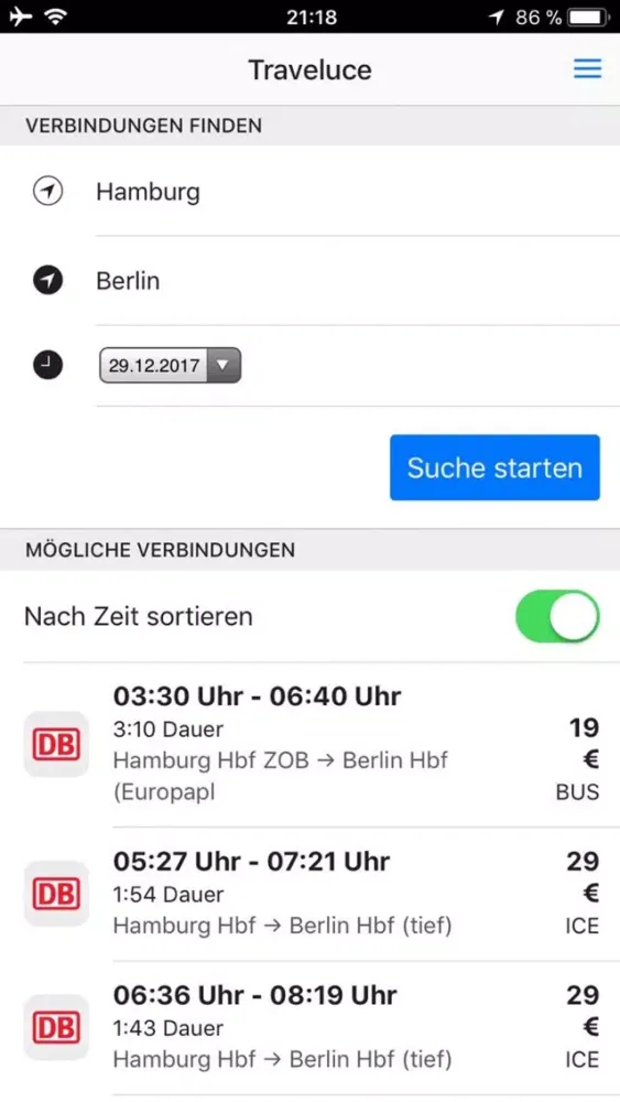صور Traveluce Bahn, Bus, Flug, Car