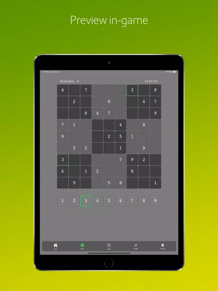 Daily Challenge Sudoku iPad  Screenshots
