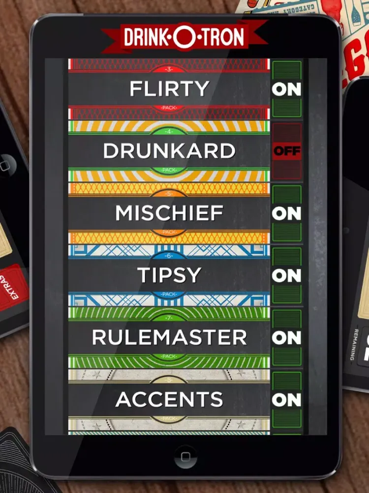 Captures d'écran de Drink-O-Tron: Drinking Game iPad 