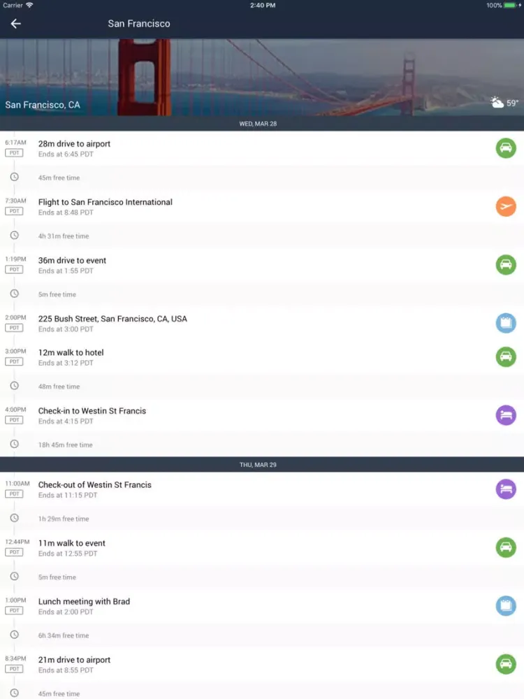 TRAVO iPad  Ekran Görüntüleri