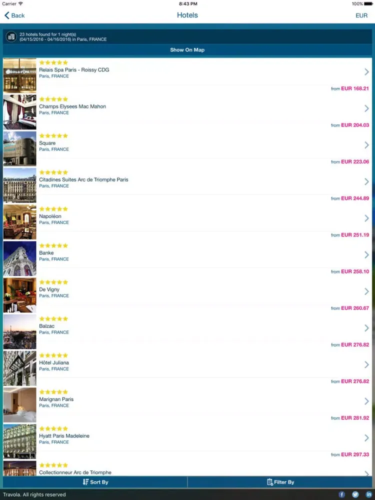 Travola iPad 应用截图