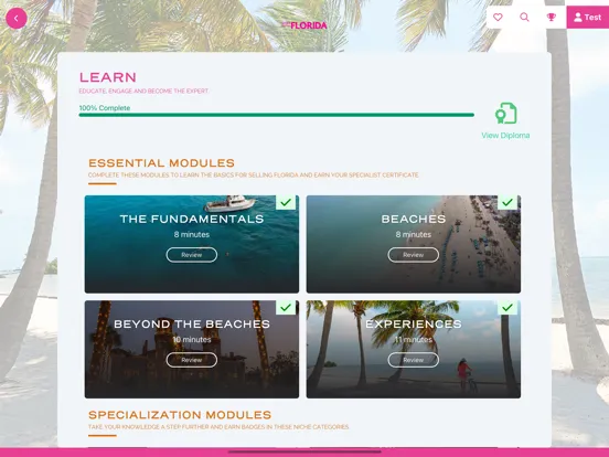 Zrzuty ekranu Florida Travel PRO iPad 