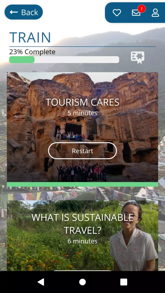 Tourism Cares MTP Screenshots