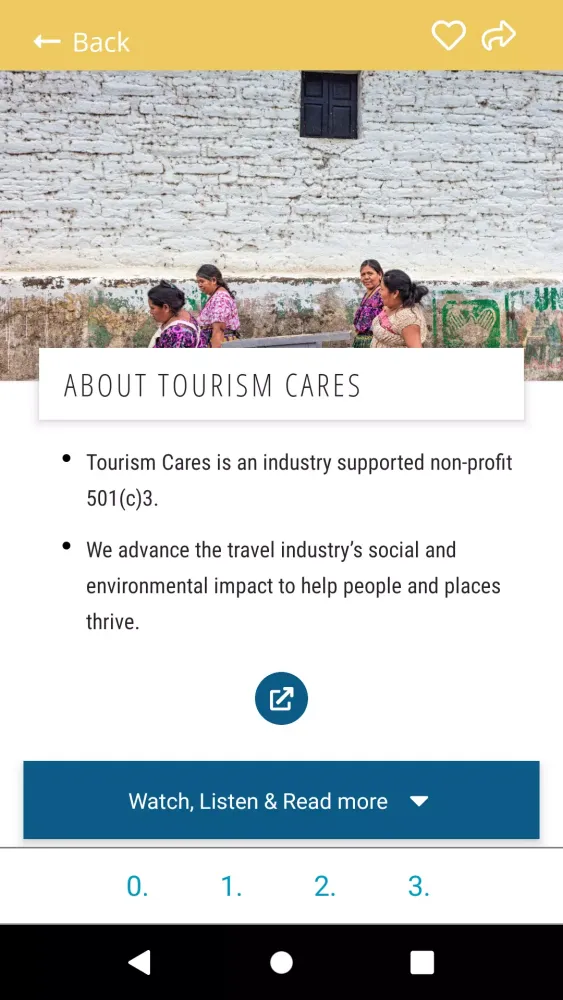 Tourism Cares MTP Screenshots