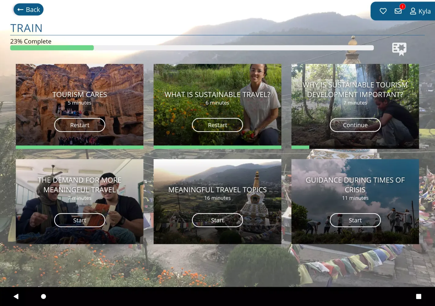 Tourism Cares MTP Screenshots
