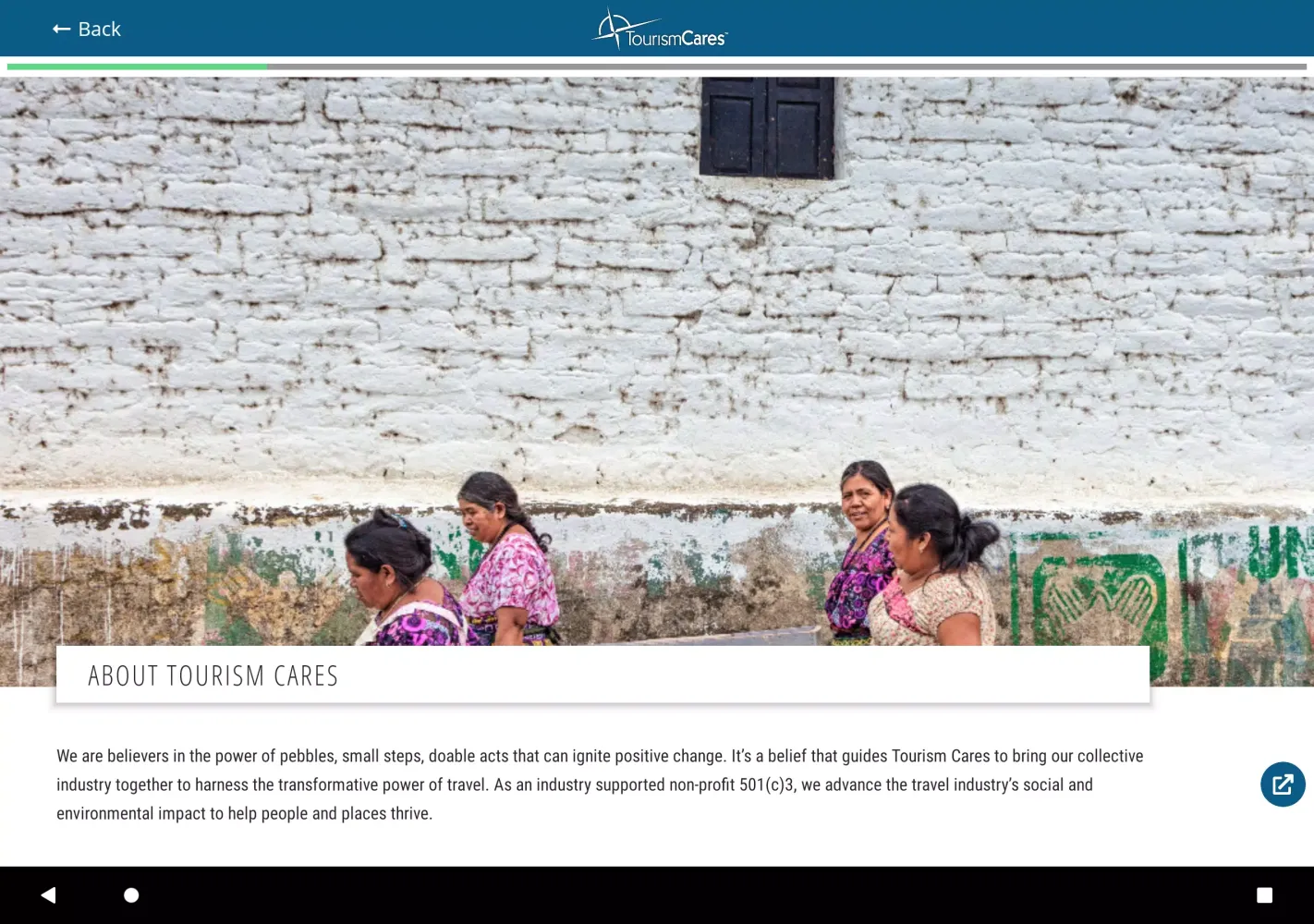 Tourism Cares MTP Screenshots