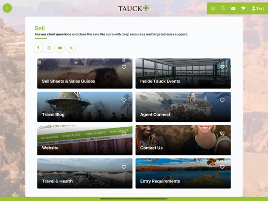 Tauck Specialist iPad  Screenshots