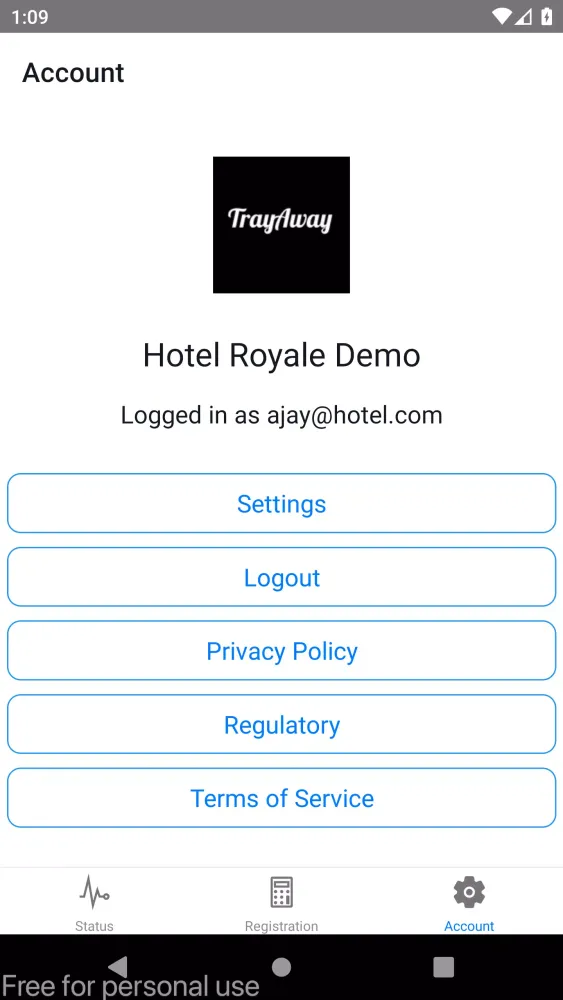 Screenshot di TrayAway Pro