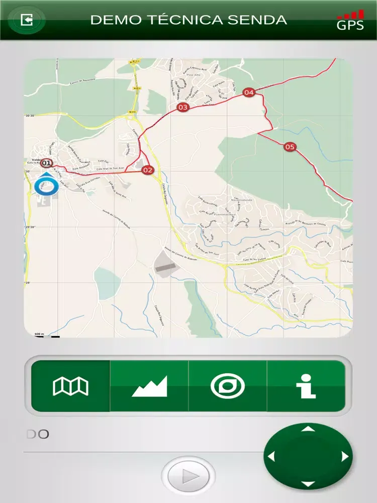 Zrzuty ekranu Senda audioguiada iPad 