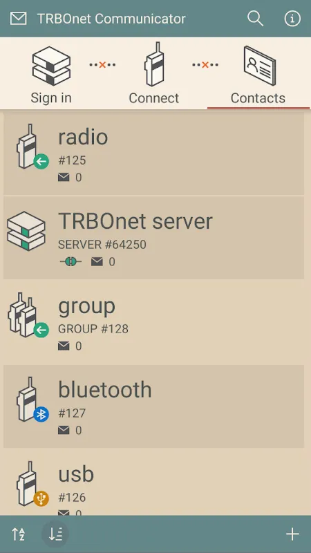 TRBOnet Communicator Screenshots