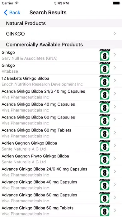 Screenshot di Natural Medicines