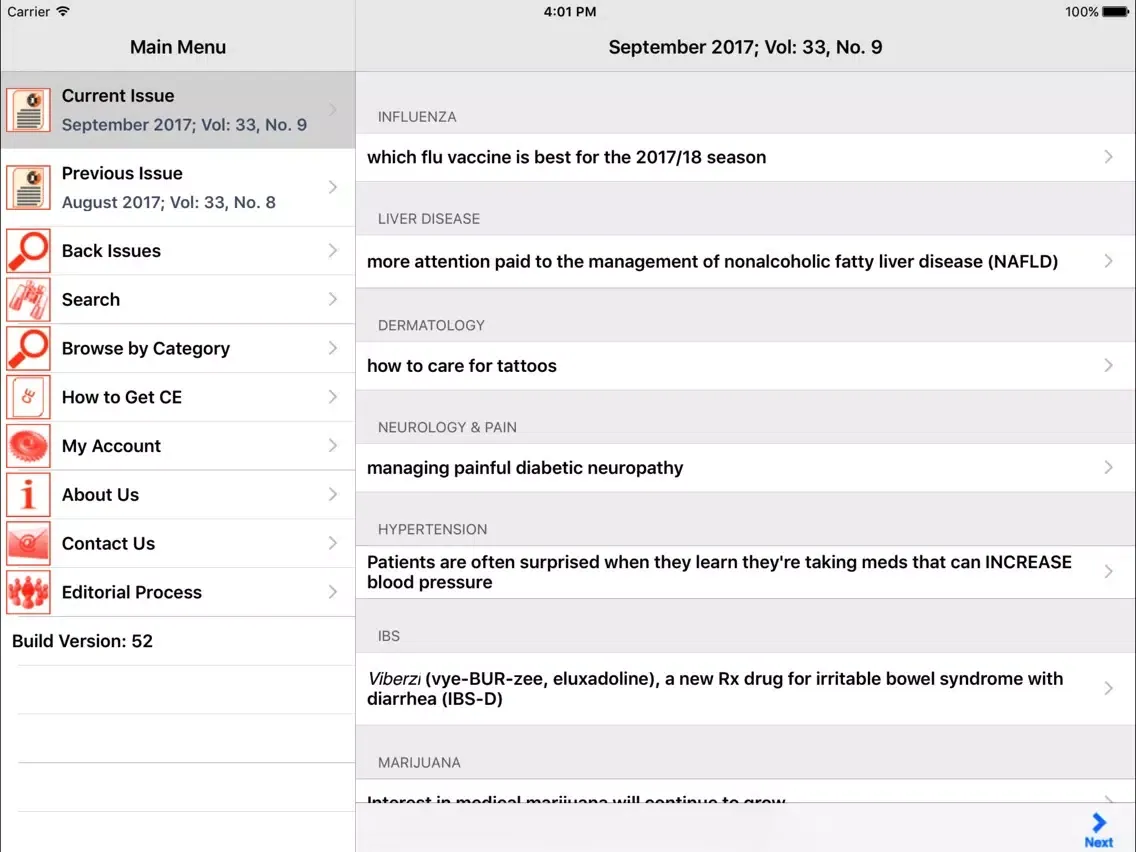 Canadian Pharmacist's Letter® iPad  سکرین شاٹس