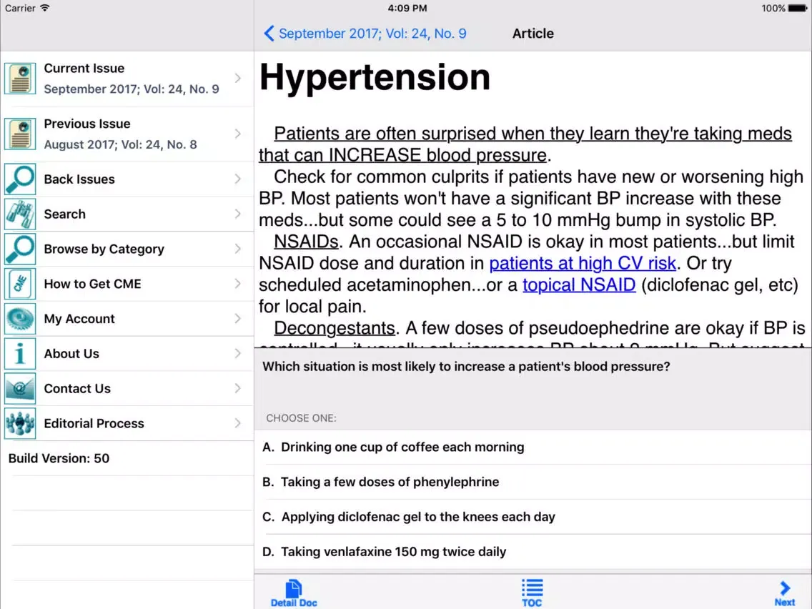 Prescriber's Letter® iPad  Ekran Görüntüleri