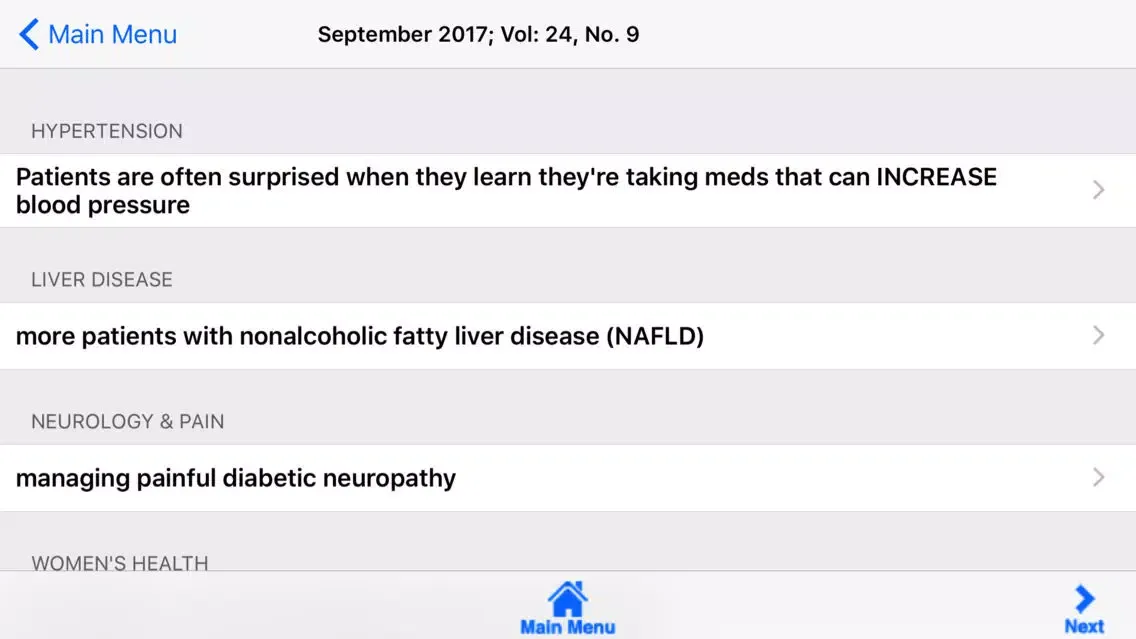 Prescriber's Letter® Ekran Görüntüleri