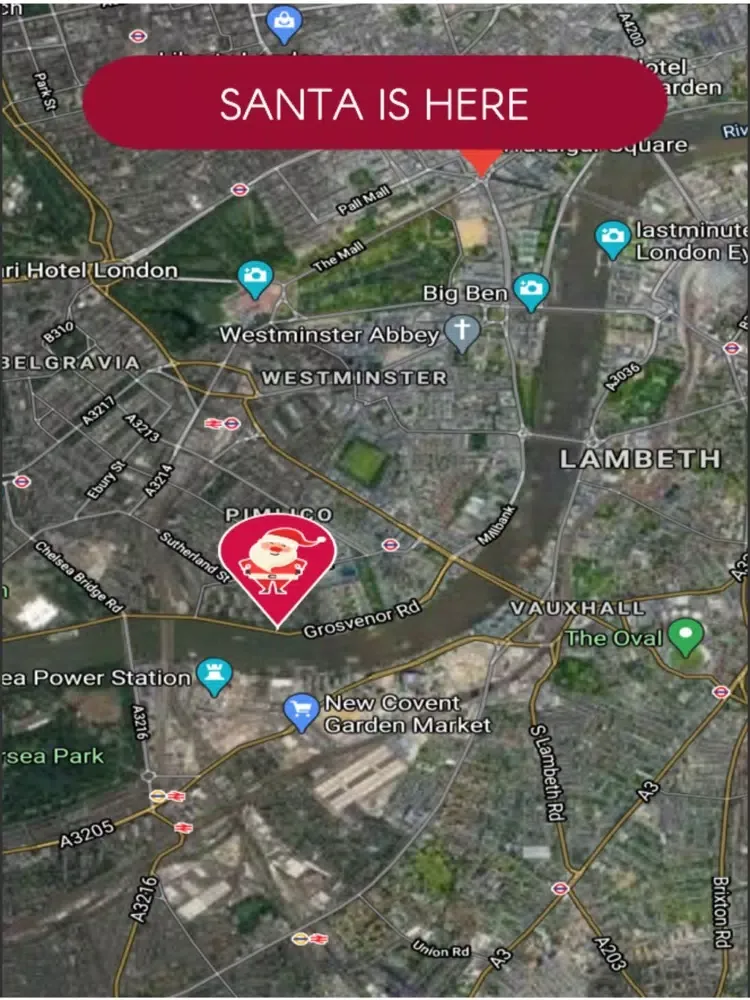 Santa radar Track -Gift Finder iPad 应用截图
