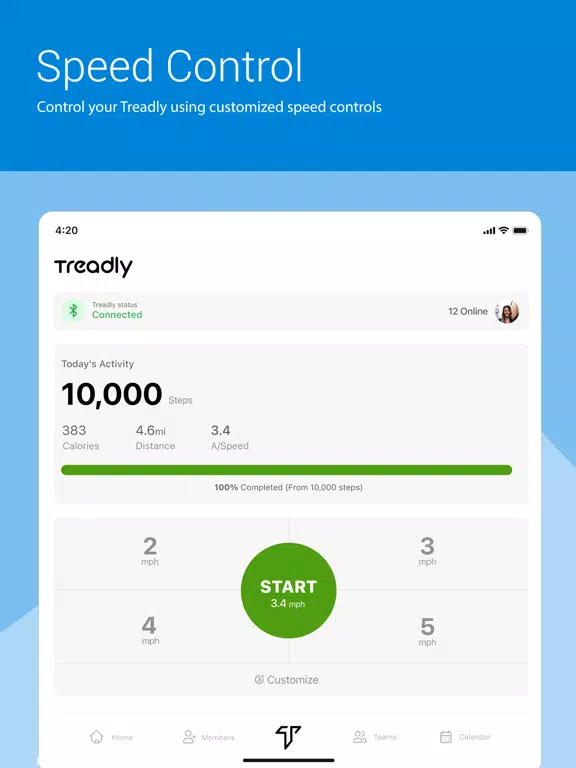 Treadly iPad  Screenshots