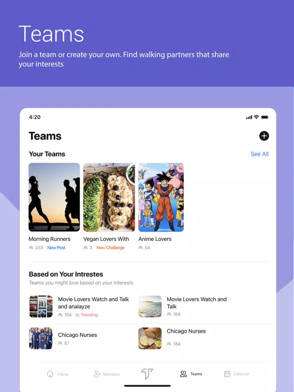 Treadly iPad  Screenshots