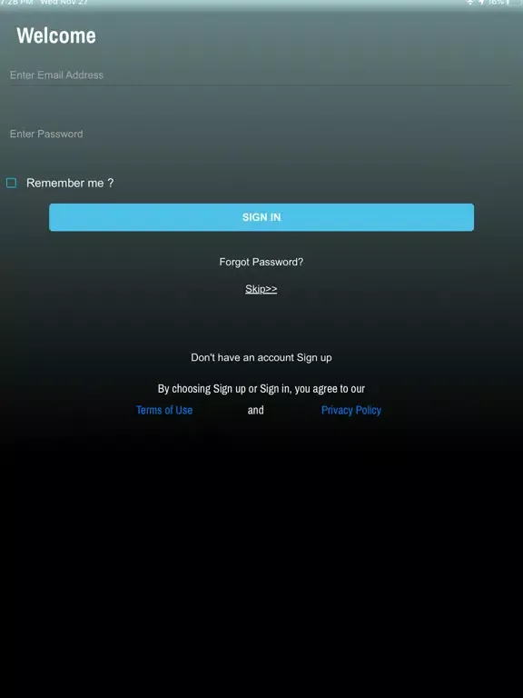 Zrzuty ekranu GapTy iPad 