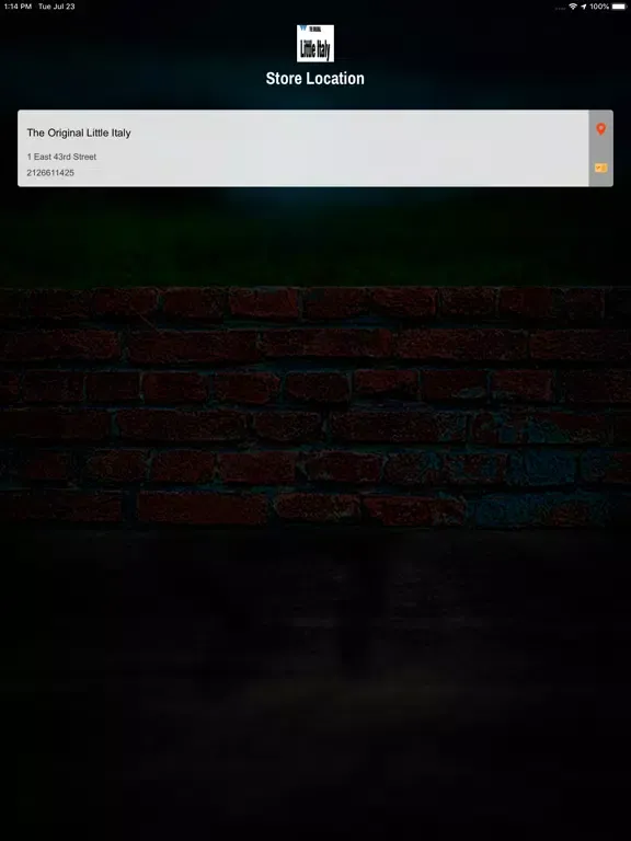 TheOriginal LittleItaly on43rd iPad 应用截图