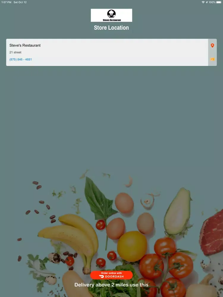 Steve's Restaurant iPad  Screenshots