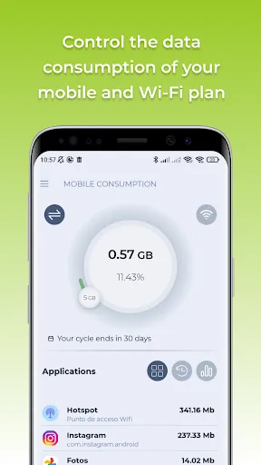 Mobile Data Consumption應用截圖