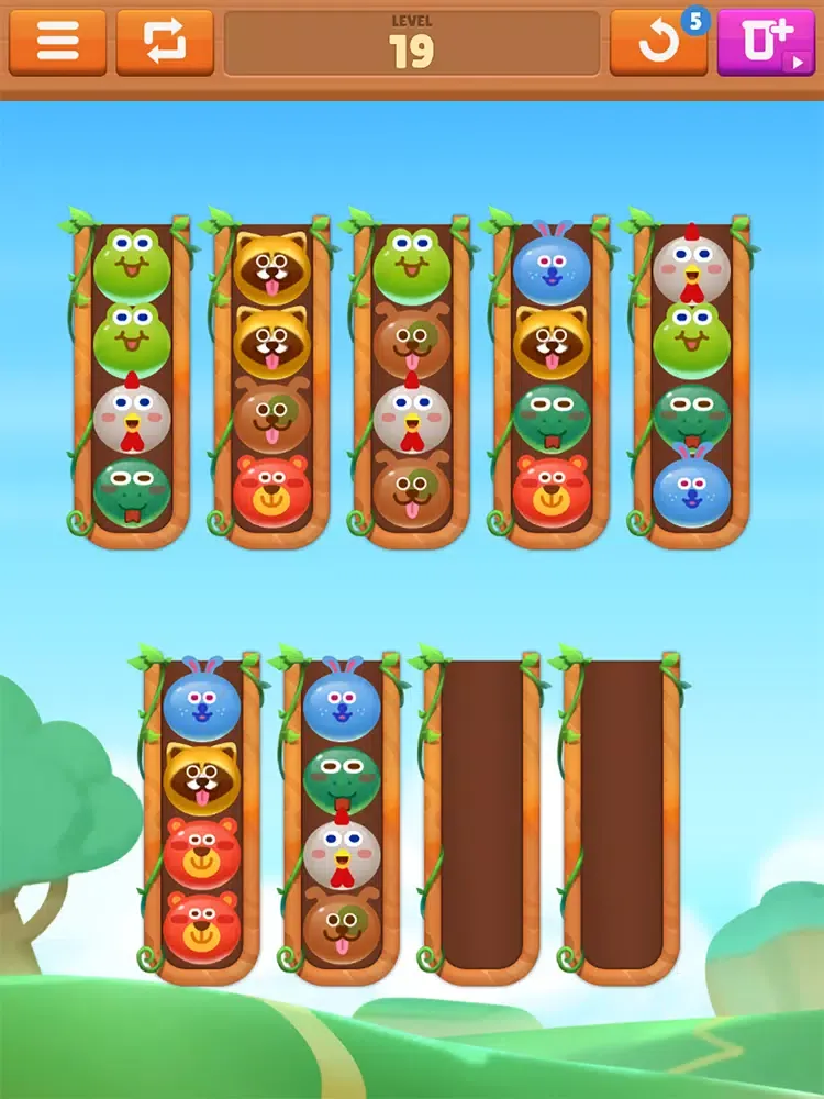 Capturas de pantalla de Animal Color Sort Puzzle iPad 