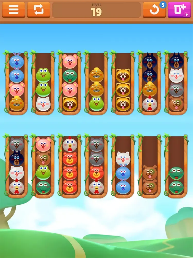 Capturas de pantalla de Animal Color Sort Puzzle iPad 