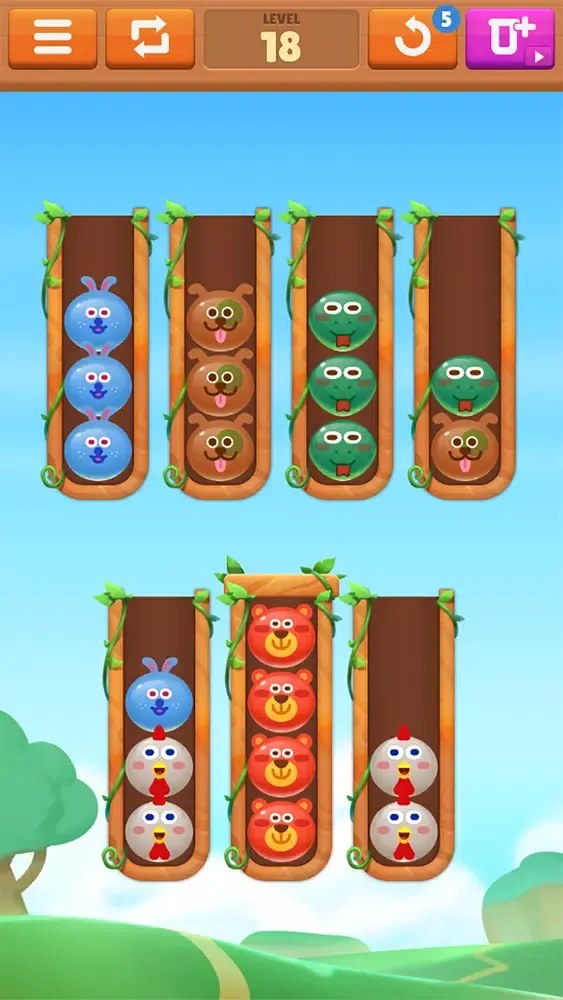 Capturas de pantalla de Animal Color Sort Puzzle