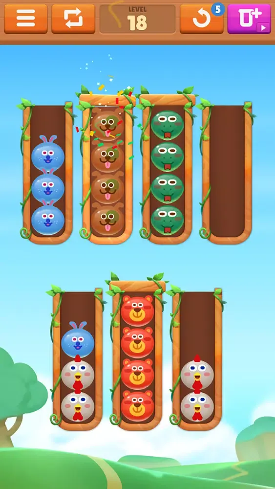 Capturas de pantalla de Animal Color Sort Puzzle