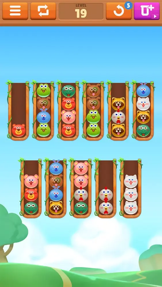 Capturas de pantalla de Animal Color Sort Puzzle
