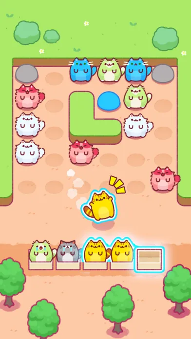 Captures d'écran de Cat Block Jam: Healing Puzzle