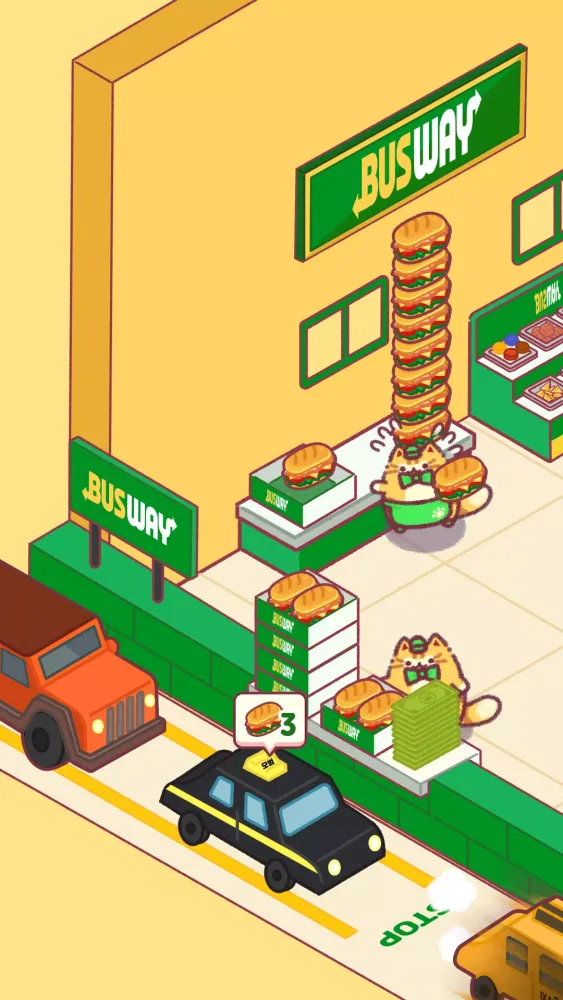 Cat Snack Bar: Cute Food Games 스크린샷