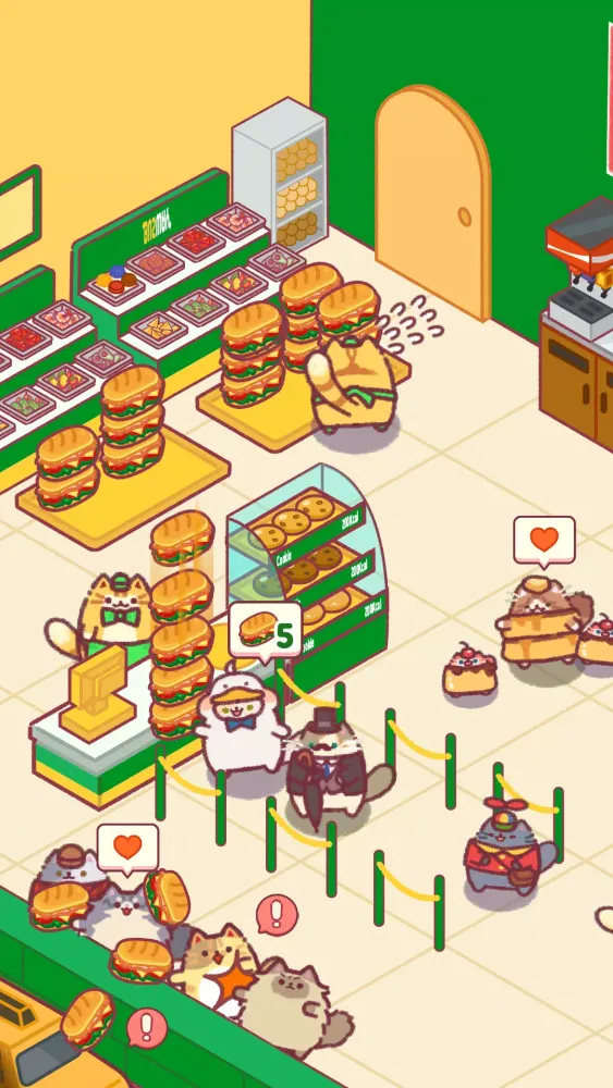 Cat Snack Bar: Cute Food Games 스크린샷